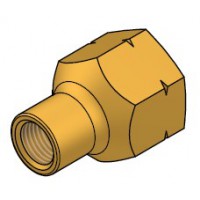Verloopnippel 1/4" x Benegas